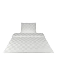 Damast-Bettwäsche 70x90cm/140x200cm (Weiss) weiss baby
