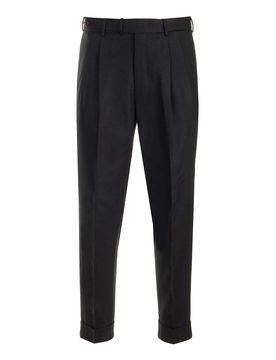 Pantaloni in flanella di lana e cashmere