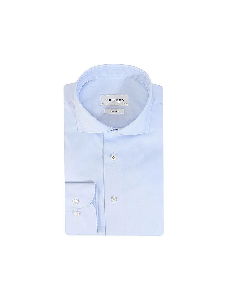 Camisa Slim Fit azul claro 40 - Profuomo - FashionsVida