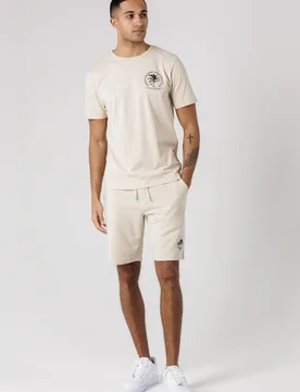 Mens Stone Athletics Club Logo T-Shirt And Jogger Short Set - Size Large - Tokyo Laundry - FashionsVida
