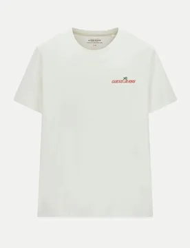 T_Shirt mit Logo-Print Weiß XL - Guess - FashionsVida