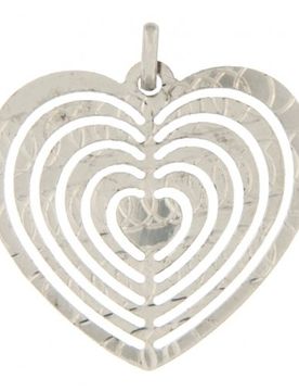 Ciondolo Cuore Donna Oro Bianco GL100217