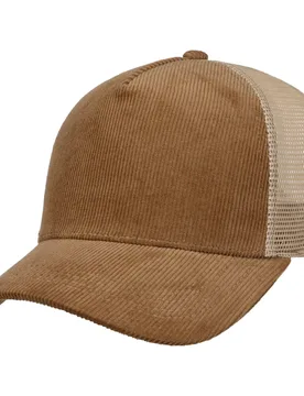 Uni Corduroy Trucker Cap by - light brown - Female - Size: One Size - Lipodo - FashionsVida