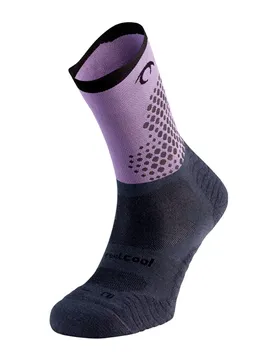 Calzini Rise Flux Five Marengo / Lavender EU 42-44