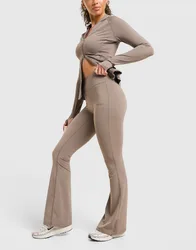 Sculpt Flare Leggings - Damen, Braun - female - Size: S