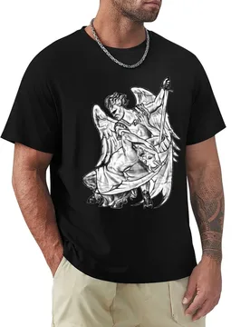Prison Break Tattoo - Angel vs Demon T-Shirt Art Pattern Printed Casual Top - Aliexpress - FashionsVida