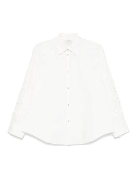 Camicia poplin di cotone ricamato
