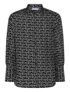 Camicia Di Seta E Nera