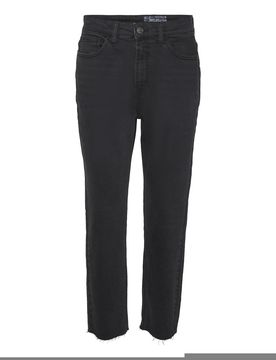 NMMONI HW STRAIGHT ANK BLACK JEANS female
