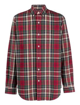 Camicia con stampa a quadri