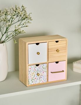 Comò con quattro cassetti - multicolor