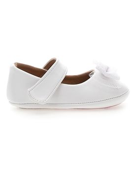 Ballerine Primi Passi Bianche con Cinturino 39G2501S 18
