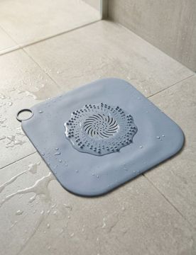 Copri scarico in silicone - blu pallido