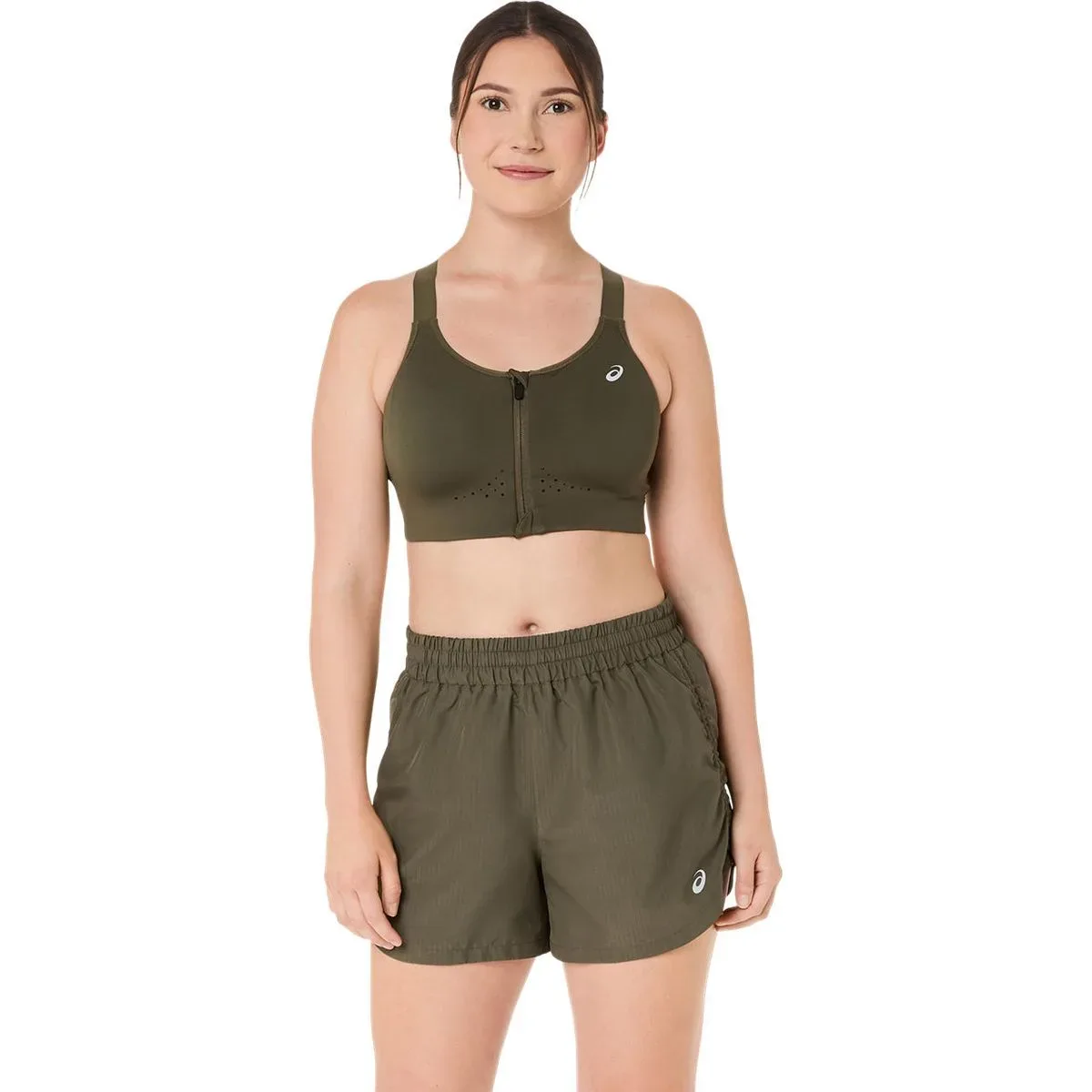 Road Combination Zip Damen Sport-BH, grün 80C - Asics - FashionsVida
