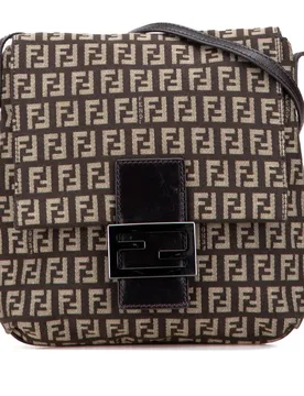 Zucchino Canvas Crossbody - Fendi - FashionsVida