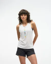 Women's EveryRun Tank Top in White/Multi, Size Large