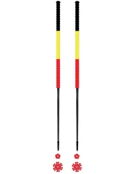 Bâtons de ski de randonnée - Belgique - Taille 115 cm - Rouge