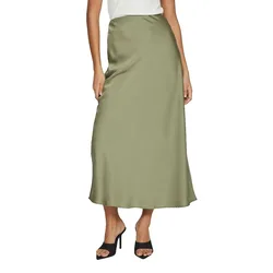 Gonna Midi Ellette Oil Green 36