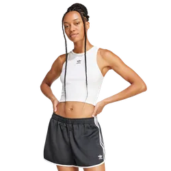 Essentials Ribbed Tank Top Donna - Magliette Bianco - Taglia M (38-40) - Jersey di cotone M (38-40)