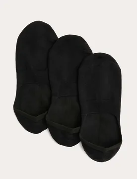 Pack Egyptian Cotton Invisible Trainer Liners Black male - Autograph - FashionsVida