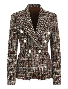 Giacca Ilaria Doppiopetto In Tweed Boucl