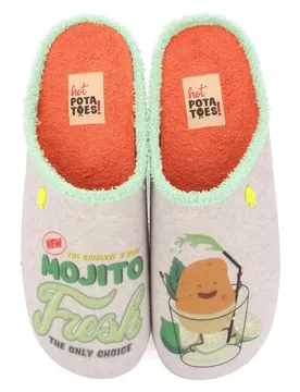 Pantofole Dairago Grey / Gray EU 41 - Hot Potatoes - FashionsVida