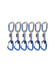 Pack de 6 cintas exprés Crag Keylock Wire de 10 cm Indicator plata