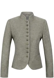 Trachtenjacke Marcella2 (hellgrün, Gr. 34) für Damen, Oberteile, 100% Leinen