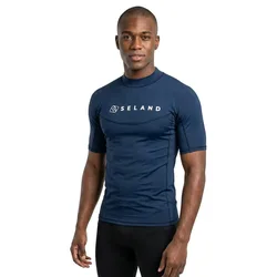 Rash Guard Manches Courtes Elastan Navy Blue M