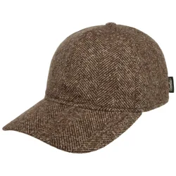 Herringbone Wool Mix Cap by - brown - Herren - Size: M (56-57 cm)