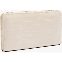 Cartera de mujer grande con cierre de cremallera en liso