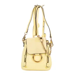 Chloe Pre-Owned Womens Mini Faye Backpack Bag Shoulder Bag - Yellow - One Size