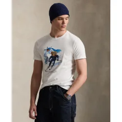 Camiseta de hombre Custom Slim Fit con Polo Bear
