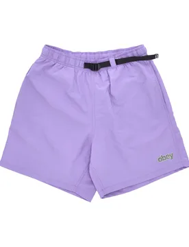 Pantaloncino Uomo Easy Peak Web Short Purple Flower - OBEY - FashionsVida