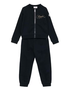 Moncler Jr Tuta Sportiva In Cotone