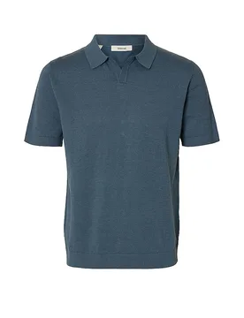 Selected Polo SLHMATTIS azul XXL - Selected - FashionsVida