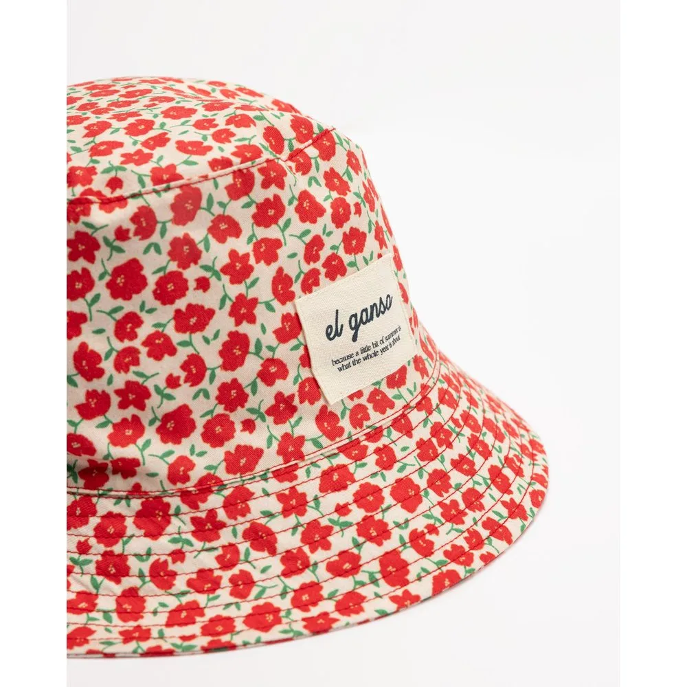 Gorro stella flores y rojo - El Ganso - FashionsVida