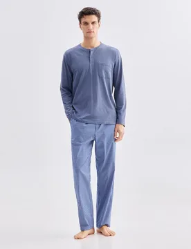 Pijama mixto largo de hombre - Dustin - FashionsVida