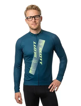 Maglia A Maniche Lunghe Rc Pro Dark Blue / Acid Yellow - Scott - FashionsVida