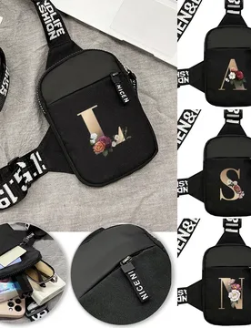 Men Sports Chest Pack Fitness Yoga Mini Chest Bag Wallet Shoulder Crossbody Bag Outdoor Diamond Initial Name A To Z Pattern - Aliexpress - FashionsVida