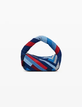 Sac en denim à rayures BLUE U female - Desigual - FashionsVida