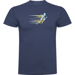 Maglietta A Maniche Corte Speed Of Light Denim Blue 2XL