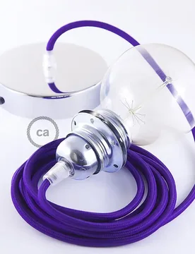 Cables Lampe Suspendue Pendel Pour Abat-jour Rm14 1 M Violet / Chrome Plated One Size - Creative - FashionsVida