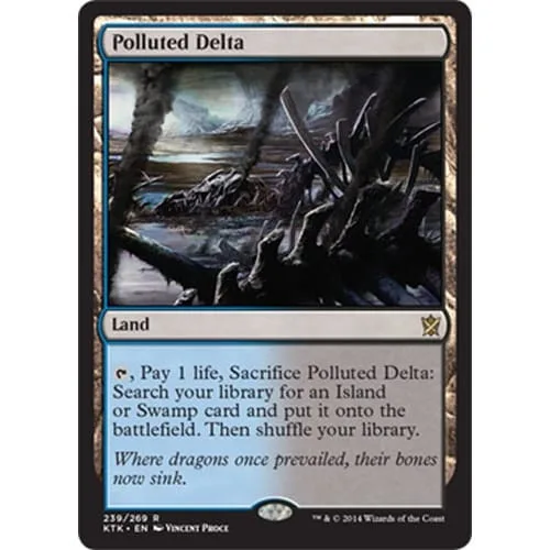 Polluted Delta Khans of Tarkir - Magic: The Gathering - FashionsVida
