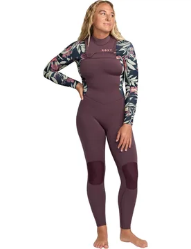 Traje de surf con cremallera en el pecho de mujer 3-2 Swell Natural - Roxy - FashionsVida