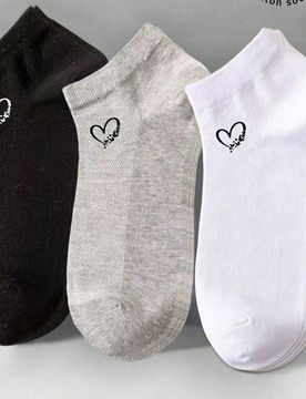Pares de calcetines cortos de algodón para hombre/mujer, calcetines cortos, blanco/gris/negro, aptos para todas las estaciones, malla transpirable, a