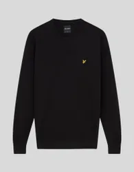 Men's Cotton Crew Neck Sweatshirt in Jet Black