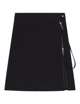 Gonna midi con zip laterale