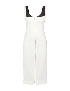 Vestido midi Mujer Blanco 36 Mujer