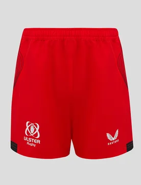Ulster Junior 24/25 Away Shorts Red JS Unisex - Castore - FashionsVida